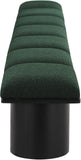 Pavilion Stylish Boucle Fabric Bench - Luxurious Art Deco Design with Plush Cushion Seating
