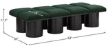 Pavilion Elegant Boucle Fabric Bench - Stylish Art Deco Seating for Entryway, Bedroom & Beyond