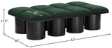 Pavilion Stylish Boucle Fabric Bench - Luxurious Seating with Art Deco Design for Any Room Decor