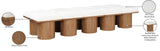 Pavilion Cream Boucle Fabric Bench - Luxurious Art Deco Seating with Oak Veneer and Cushion Comfort