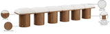 Pavilion Cream Boucle Fabric Bench - Luxurious Art Deco Seating with Oak Veneer and Cushion Comfort