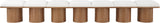 Pavilion Cream Boucle Fabric Bench - Luxurious Art Deco Seating with Oak Veneer and Cushion Comfort