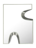 Soleil Mirror - Unique Puzzle-Shaped Art Deco Design with Glamorous Black and Silver Accents