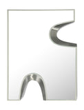 Soleil Mirror - Unique Puzzle-Shaped Art Deco Design with Glamorous Black and Silver Accents