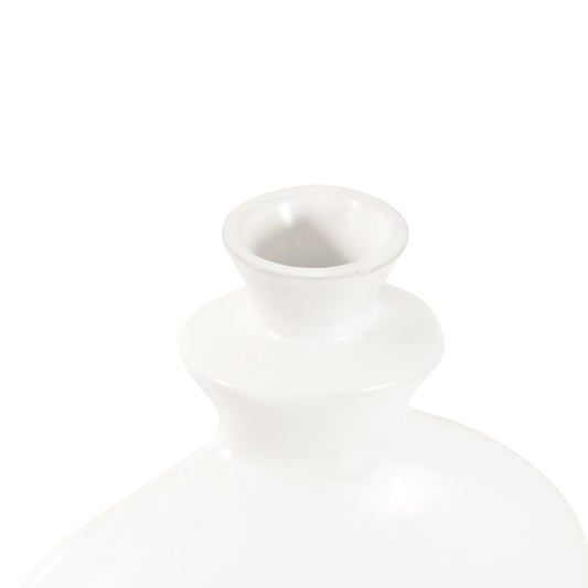 Matte White Towel Vase - Small
