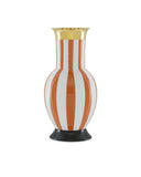 De Luca Large Coral Strip Vase