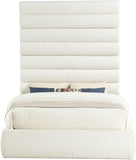Adam - Boucle Fabric Bed With 89" Headboard
