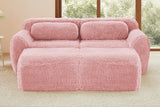 MELLOW 80" Loveseat with 2 Ottomans