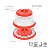 Collapsible Microwave Food Cover - Small