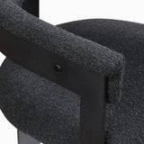Romeo Dining Chairs - Stylish Set of 2 with Comfortable Curved Backs and Durable Matte Black Frame