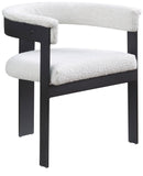 Romeo Dining Chairs - Stylish Set of 2 with Comfortable Curved Backs and Durable Matte Black Frame