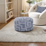 Short Indoor/Outdoor Pouf Syros Denim