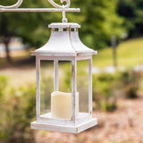 LED Vintage Ivory Lantern with Flameless Candle