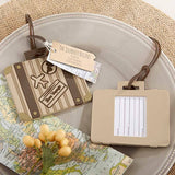 Vintage Suitcase Luggage Tag Wedding Favor