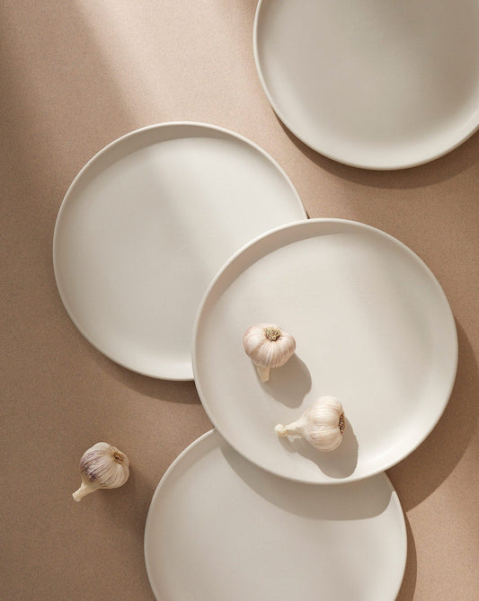 Stoneware Flat Dinner Plate | Edan 11.2"