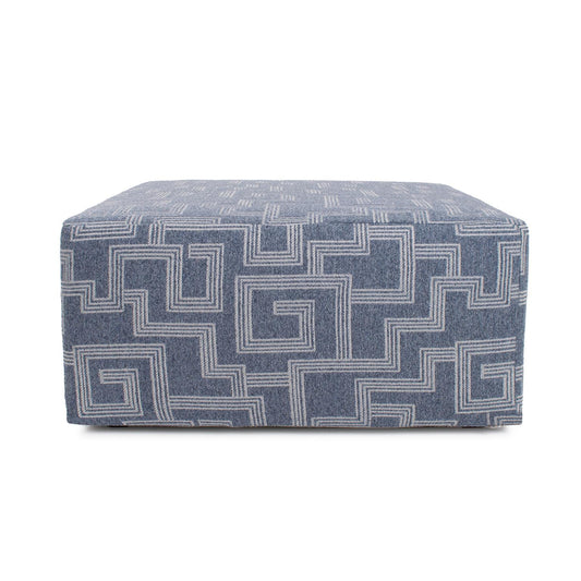 Indoor/Outdoor Universal Square Ottoman Syros Denim