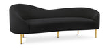Ritz Boucle Fabric Sofa – Chic Elegance with Gold Metal Legs for Modern Living Room Style & Comfort