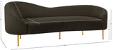 Ritz Boucle Fabric Sofa – Chic Elegance with Gold Metal Legs for Modern Living Room Style & Comfort