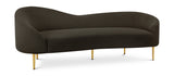 Ritz Boucle Fabric Sofa – Chic Elegance with Gold Metal Legs for Modern Living Room Style & Comfort