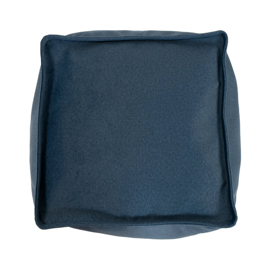 Qivuit Blue Square Pouf