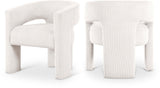 Riz Corduroy Upholstered Accent Chair / Dining Chair
