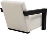 Ward Cream Linen Textured Accent Chair - Stylish Mid-Century Modern Design with Comfort & Durability