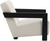 Ward Cream Linen Textured Accent Chair - Stylish Mid-Century Modern Design with Comfort & Durability