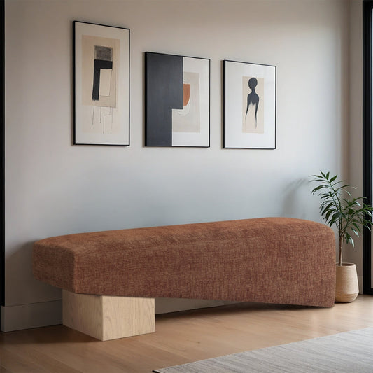 Alora Fabric Upholstered Bench