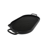Chasseur French Oval Cast Iron Grill Pan 14-inch