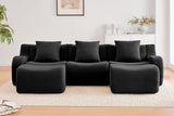 ROMA 115.3" 3-Seater Sofa with 2 Ottomans