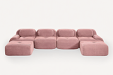 MIA 152'' 4-Seater Sofa with 2 Ottomans