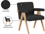 Woodloch Accent Chair: Modern Comfort with Natural Wood Frame for a Stylish Living Room Upgrade