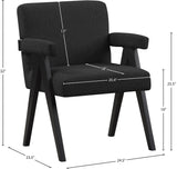 Woodloch Accent Chair - Modern Mid-Century Design with Elegant Boucle Upholstery for Any Space