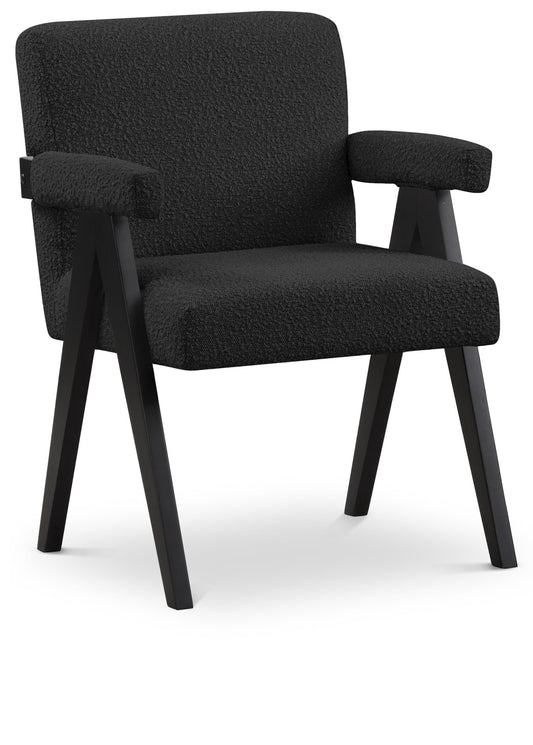 Woodloch Accent Chair - Modern Mid-Century Design with Elegant Boucle Upholstery for Any Space