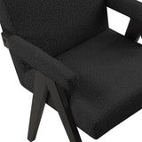 Woodloch Accent Chair - Modern Mid-Century Design with Elegant Boucle Upholstery for Any Space