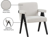 Woodloch Accent Chair - Modern Mid-Century Design with Elegant Boucle Upholstery for Any Space