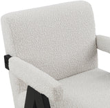 Woodloch Accent Chair - Modern Mid-Century Design with Elegant Boucle Upholstery for Any Space