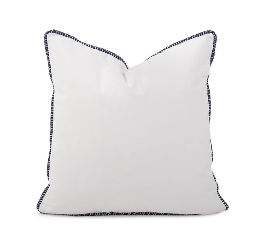 20 x 20 Outdoor Pillow with Dec Cord- Seascape Natural- Down Alternative Insert