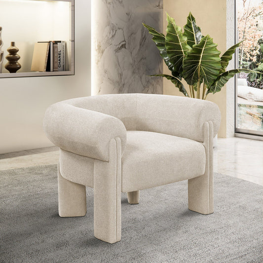 Stefano Accent Chair – Luxurious Curved Back Design, Art Deco Style, Perfect for Comfort & Elegance