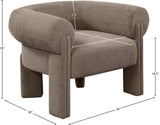 Stefano Accent Chair – Luxurious Curved Back Design, Art Deco Style, Perfect for Comfort & Elegance