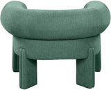 Stefano Accent Chair – Luxurious Curved Back Design, Art Deco Style, Perfect for Comfort & Elegance