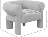 Stefano Accent Chair – Luxurious Curved Back Design, Art Deco Style, Perfect for Comfort & Elegance