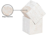Quad Travertine Decorative Cube