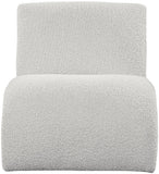 Mulberry Contemporary Accent Chair with Curved Design and Rich Boucle Fabric for Modern Living