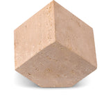 Block Travertine Decorative Cube