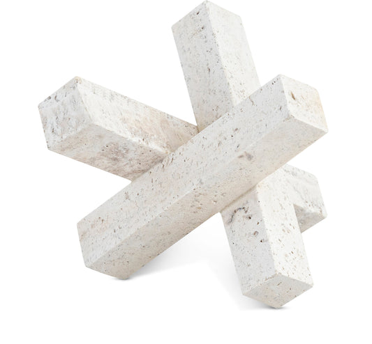 Stix Travertine Decorative Object