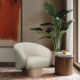 Gibson Vegan Leather Swivel Accent Chair - Luxurious Comfort with Modern Style for Your Home Decor