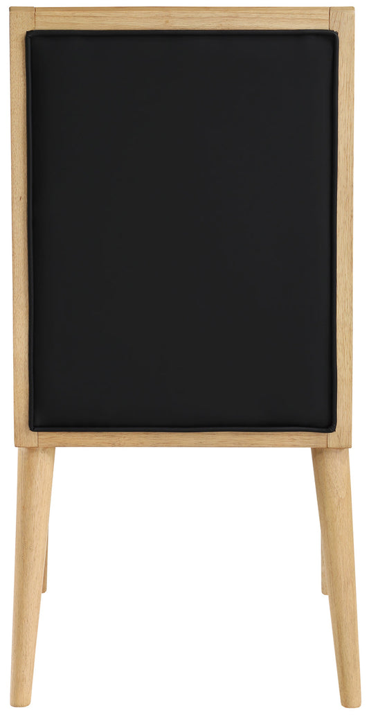 Bristol Dining Chairs - Modern Vegan Leather Design with Channel Tufting for Stylish Dining Rooms