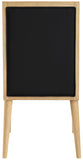 Bristol Dining Chairs - Modern Vegan Leather Design with Channel Tufting for Stylish Dining Rooms