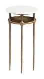 Bild Side Table White & Brass
